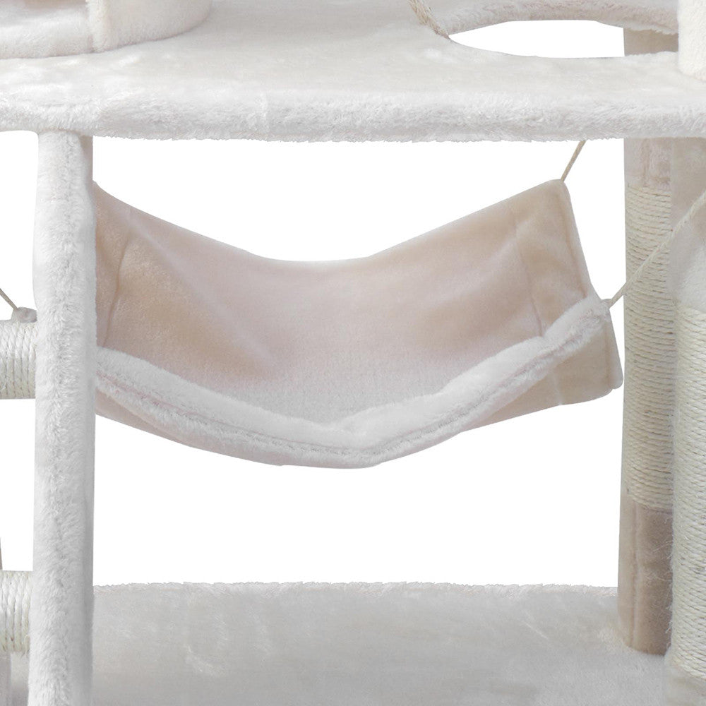 Cat Scratching Post Tree House Condo 141cm Beige