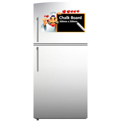 Funky Chef Menu Chalk Board Black Board Wall Stickers