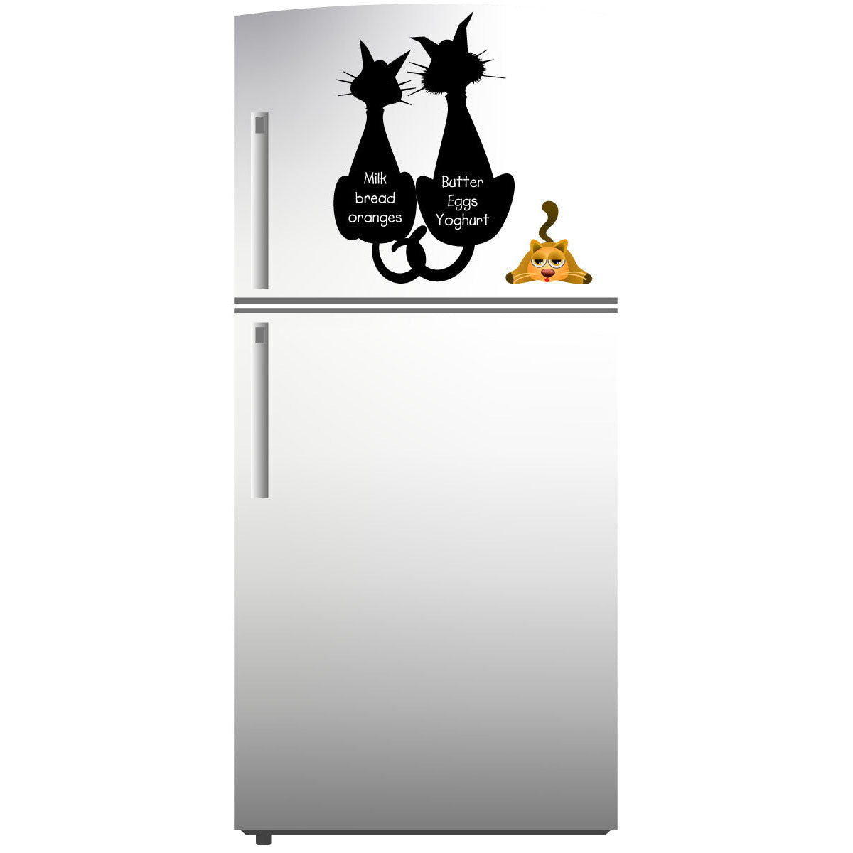 Funky Cats Chalk Black Board Kitchen Wall Stickers