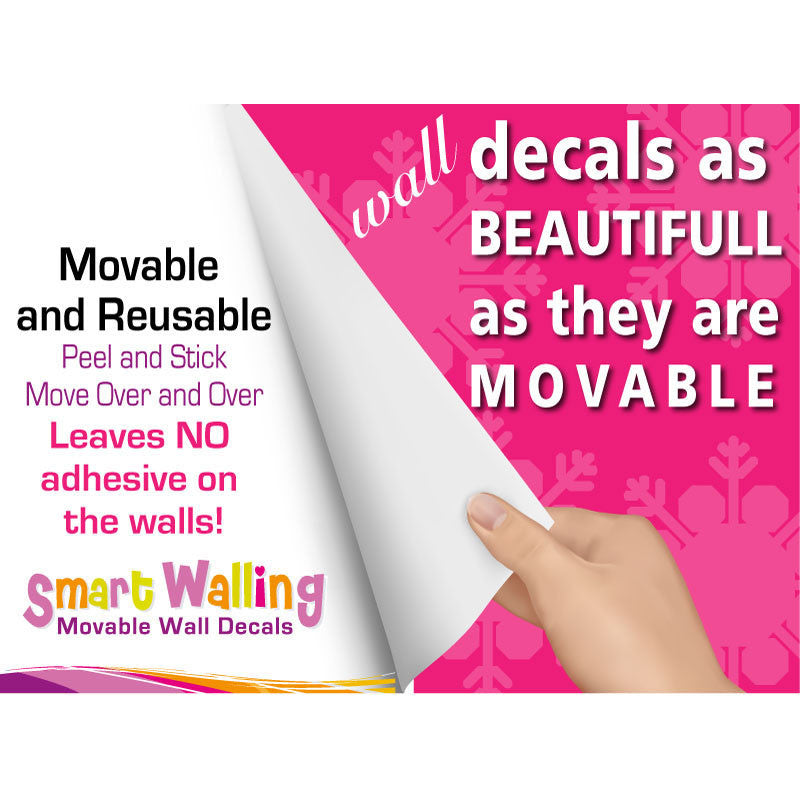 Pink Owl with Big Eyes Wall Stickers - Totally Movable