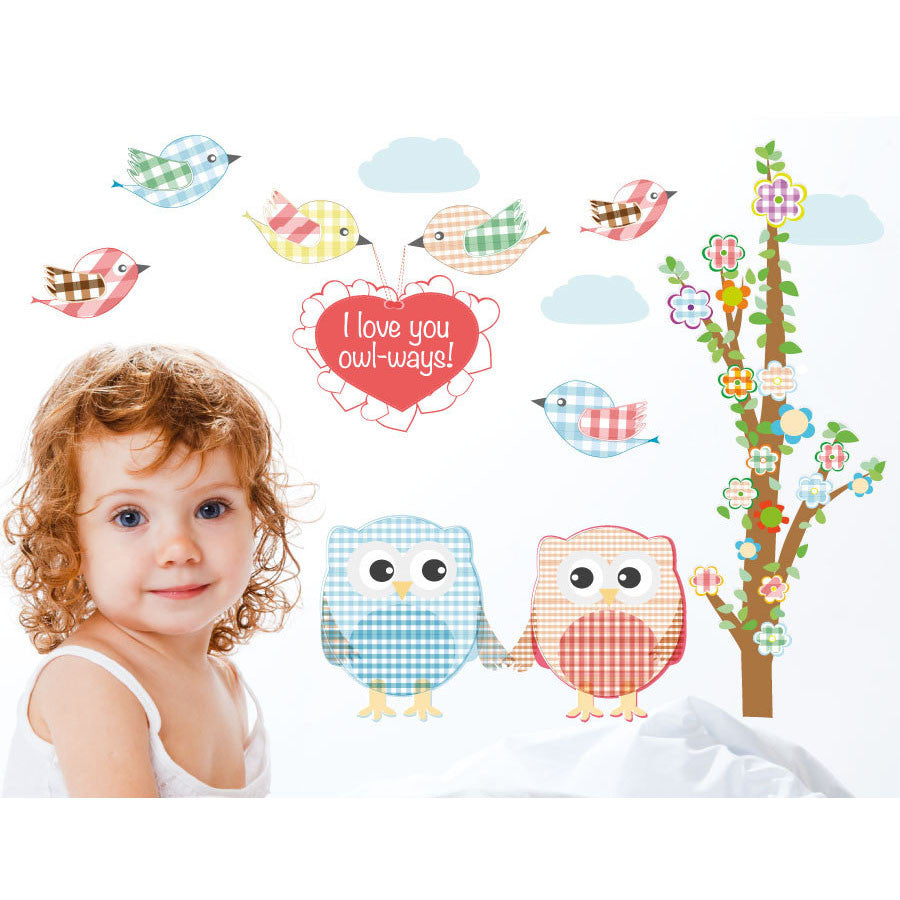 Love Owl-ways Tree Wall Stickers - Totally Movable