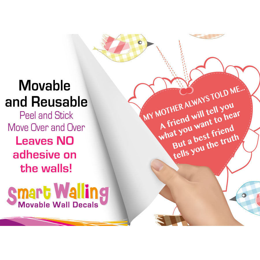 Large Size My Mother Told Me Wall Sticker Quotes - Totally Movable