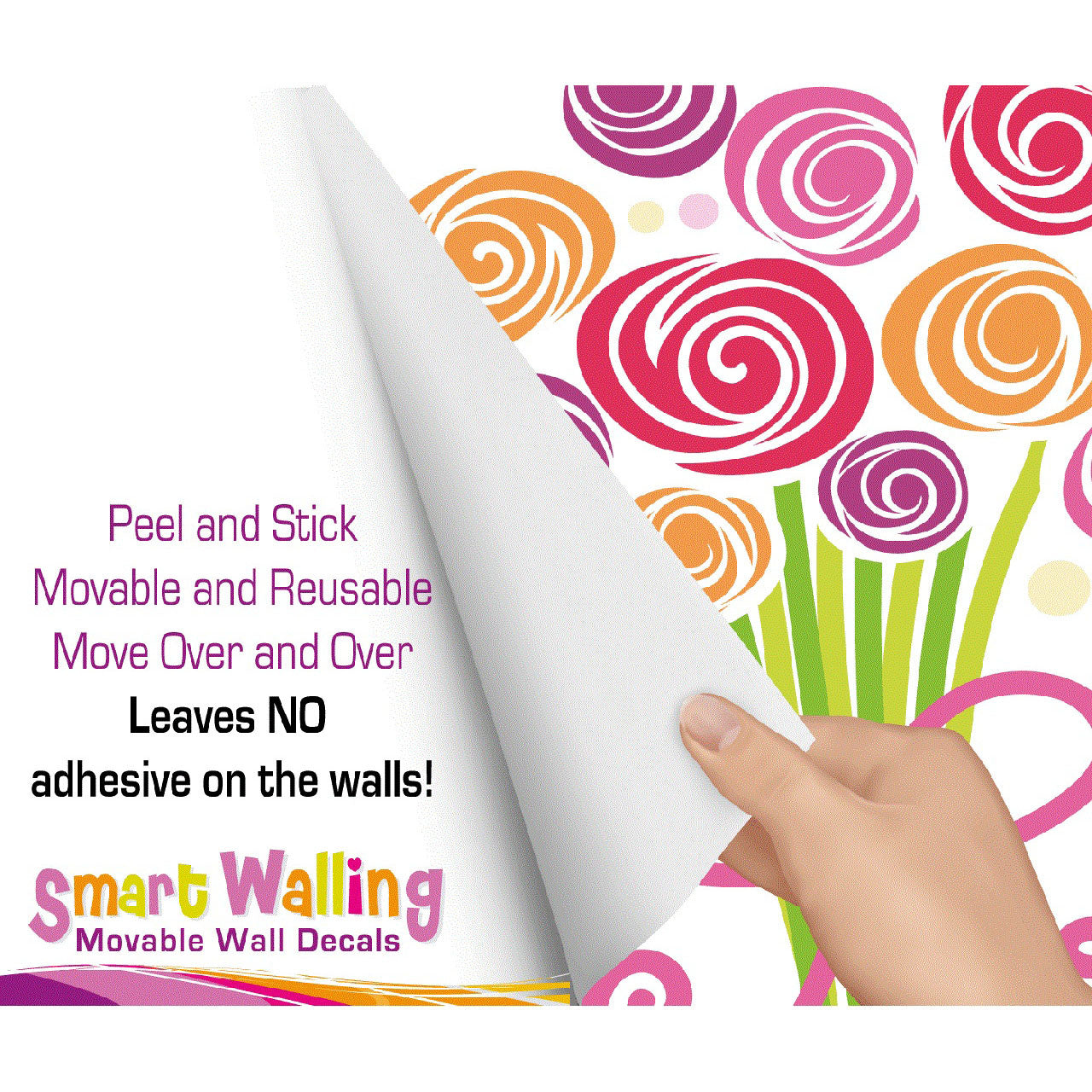 Extra Large Size Bouquet of Flowers Wall Stickers - Totally Movable