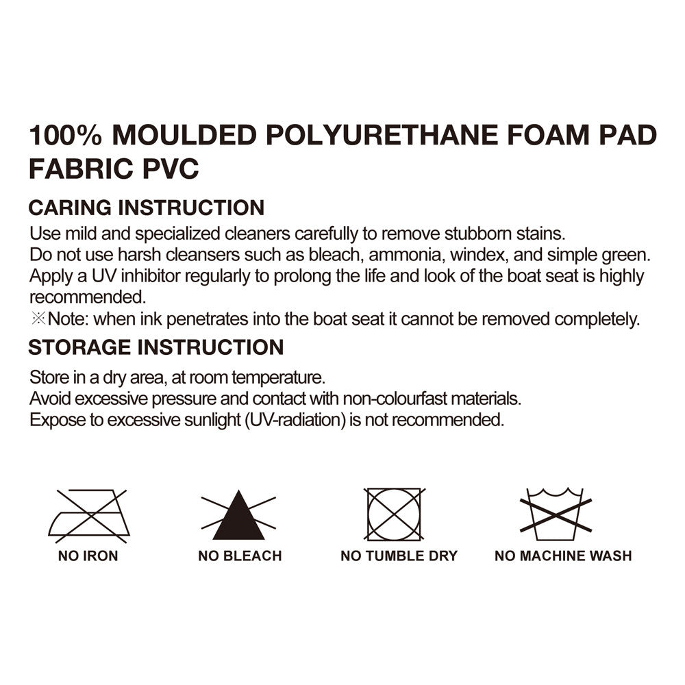 Set of 2 Swivel Folding Marine Boat Seats Grey Black