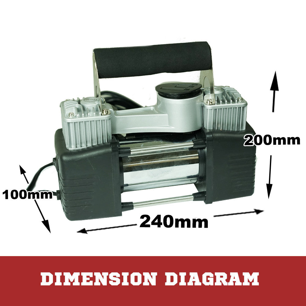 Air Compressor 12v Car 4x4 Tyre Deflator 4wd Portable Inflator 150PSI 85L/min