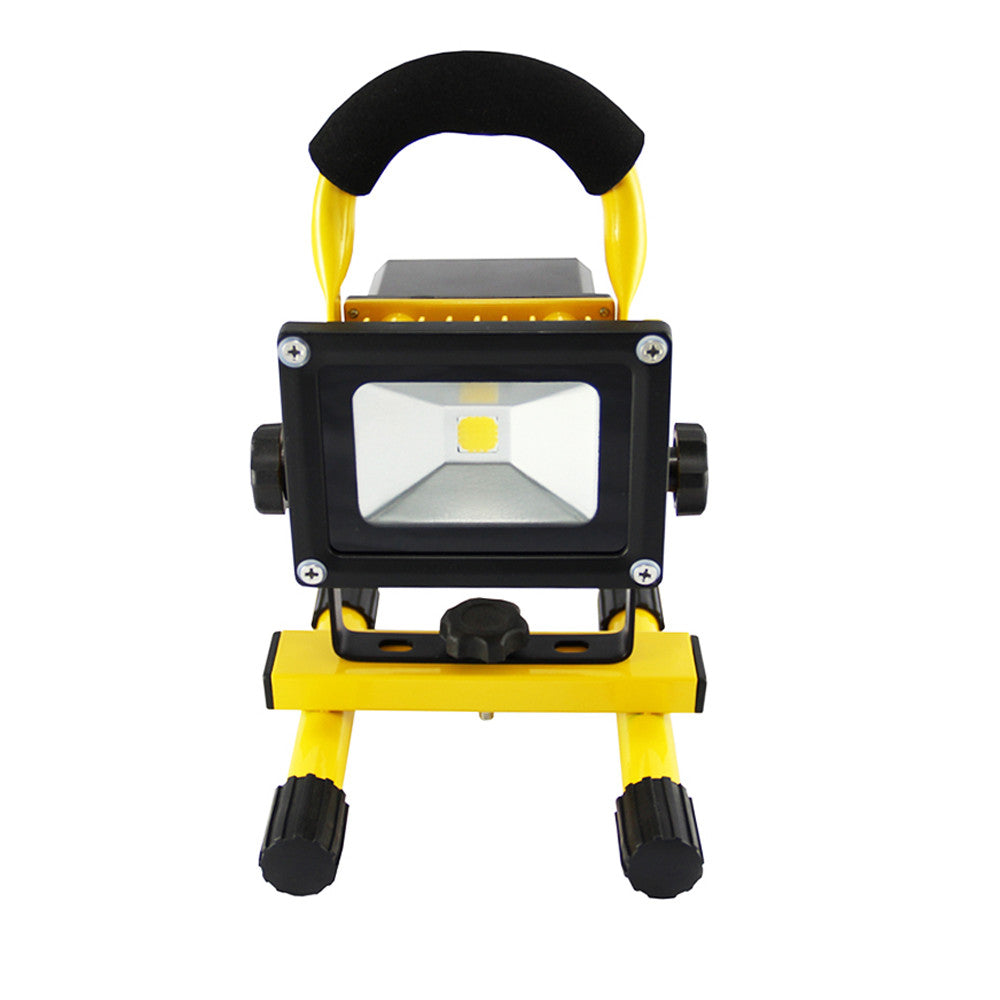 10W PORTABLE LED WORK LIGHT RECHARGEABLE FLOOD LIGHT LAMP CAMPING YELLOW