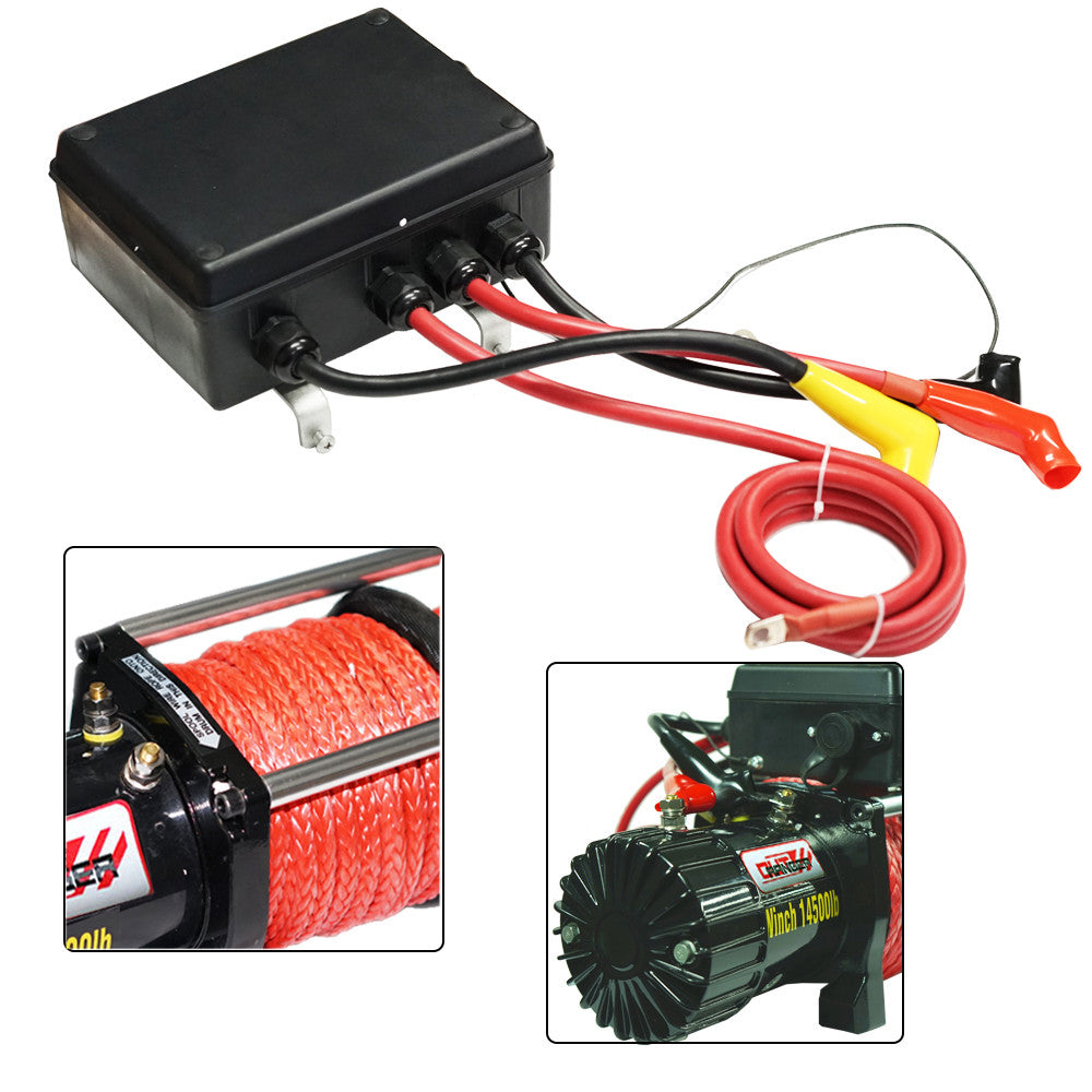 14500LBS Electric Winch 26M Synthetic Rope 6577KG 12V Wireless Remote 4WD 4X4