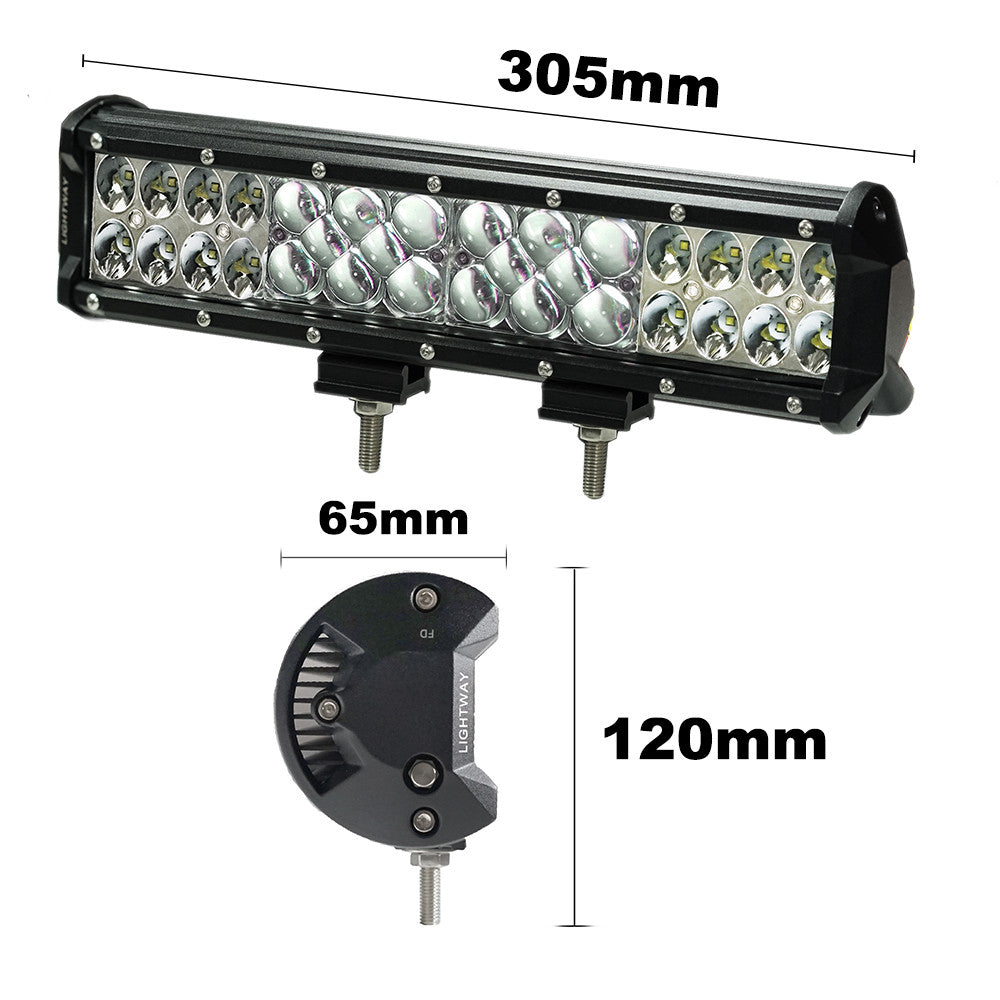 12inch 224W LED Light Bar Flood Spot Combo Work Driving Lamp SUV ATV 4WD Unique