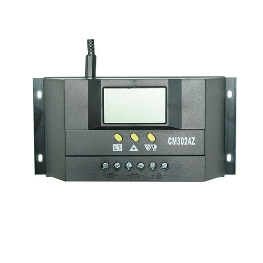 30A 12V-24V LCD Display PWM Solar Panel Regulator Charge Controller Battery Auto