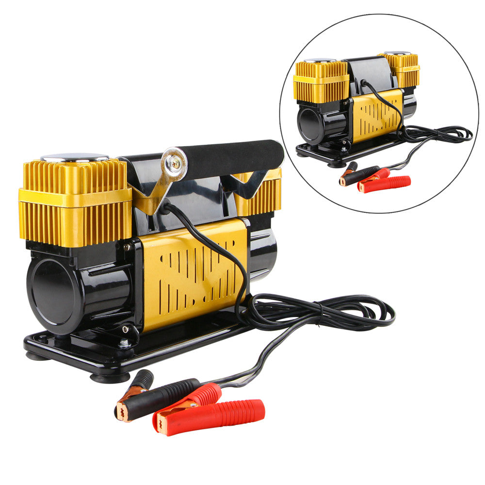 Portable Air Compressor Extra Heavy Duty Car Bike 12V 250L/Min