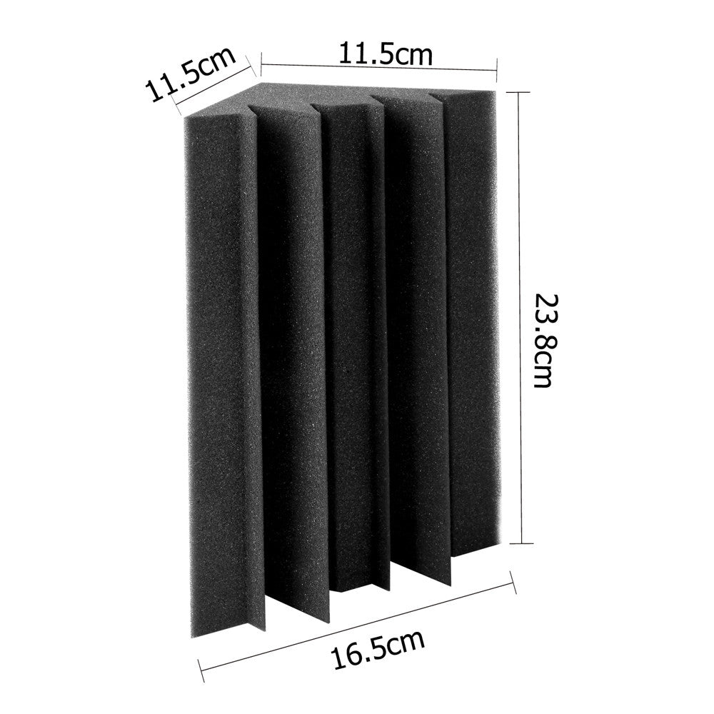 Set of 20 Studio Corner Bass Trap Acoustic Foam Black