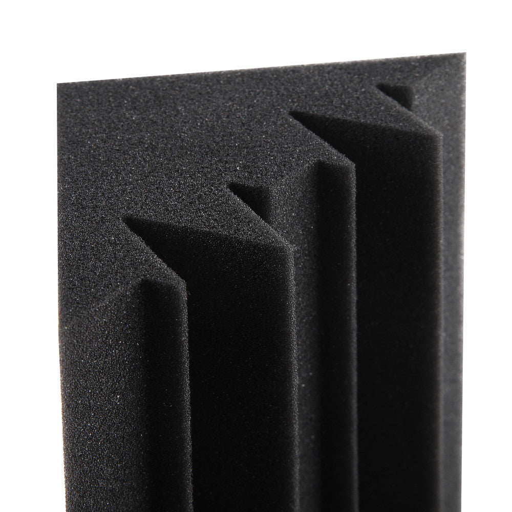 Set of 20 Studio Corner Bass Trap Acoustic Foam Black