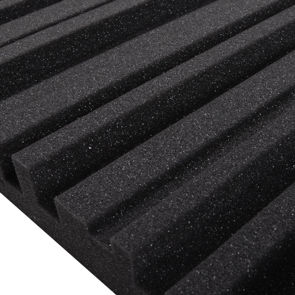 Set of 10 Studio Acoustic Foam Black