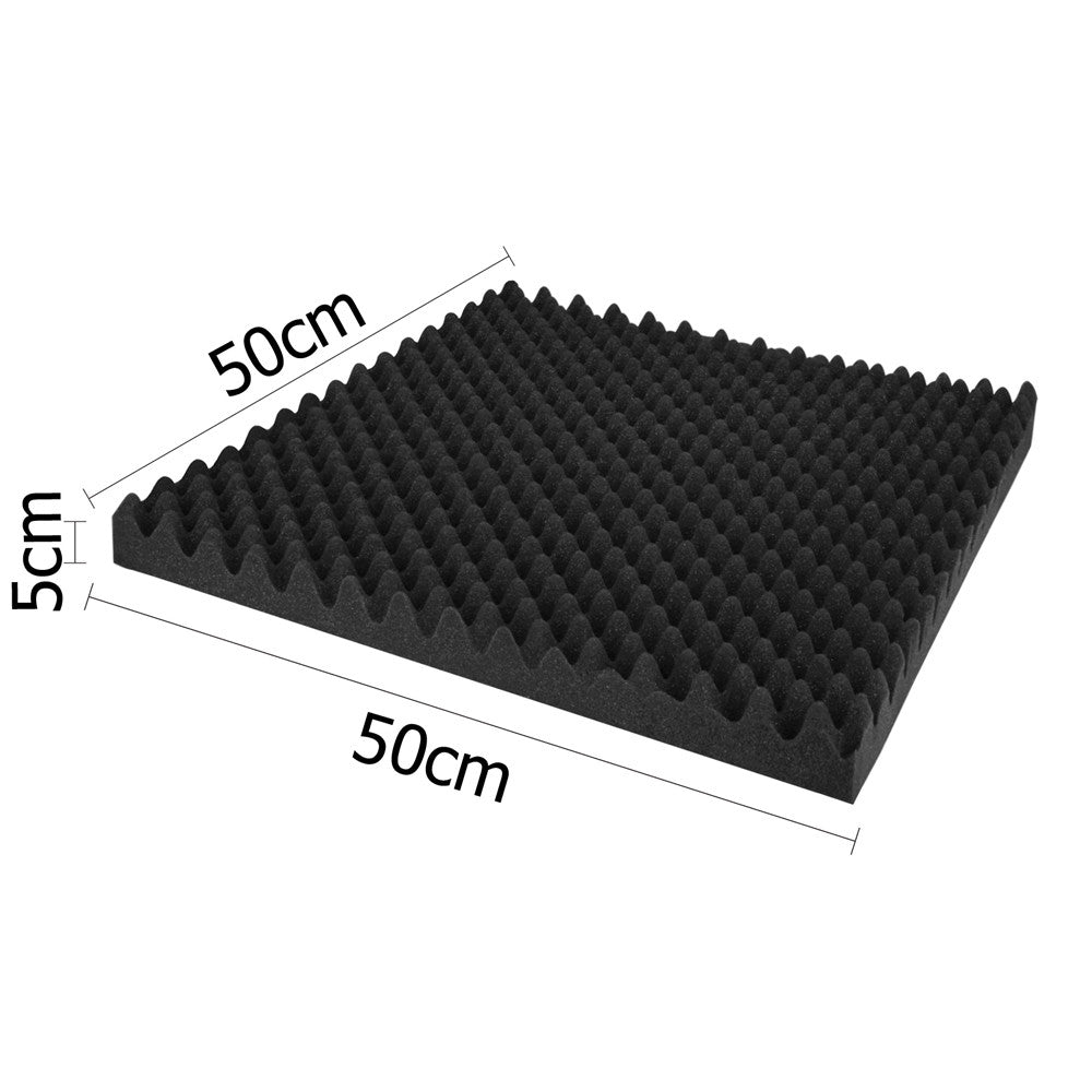 Studio 10 Eggshell Acoustic Foam Black 50 x 50cm