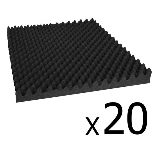 Studio 20 Eggshell Acoustic Foam Black 50 x 50cm