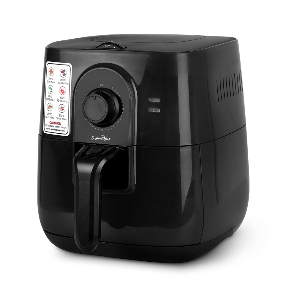 3L Oil-Less Air Fryer - Black