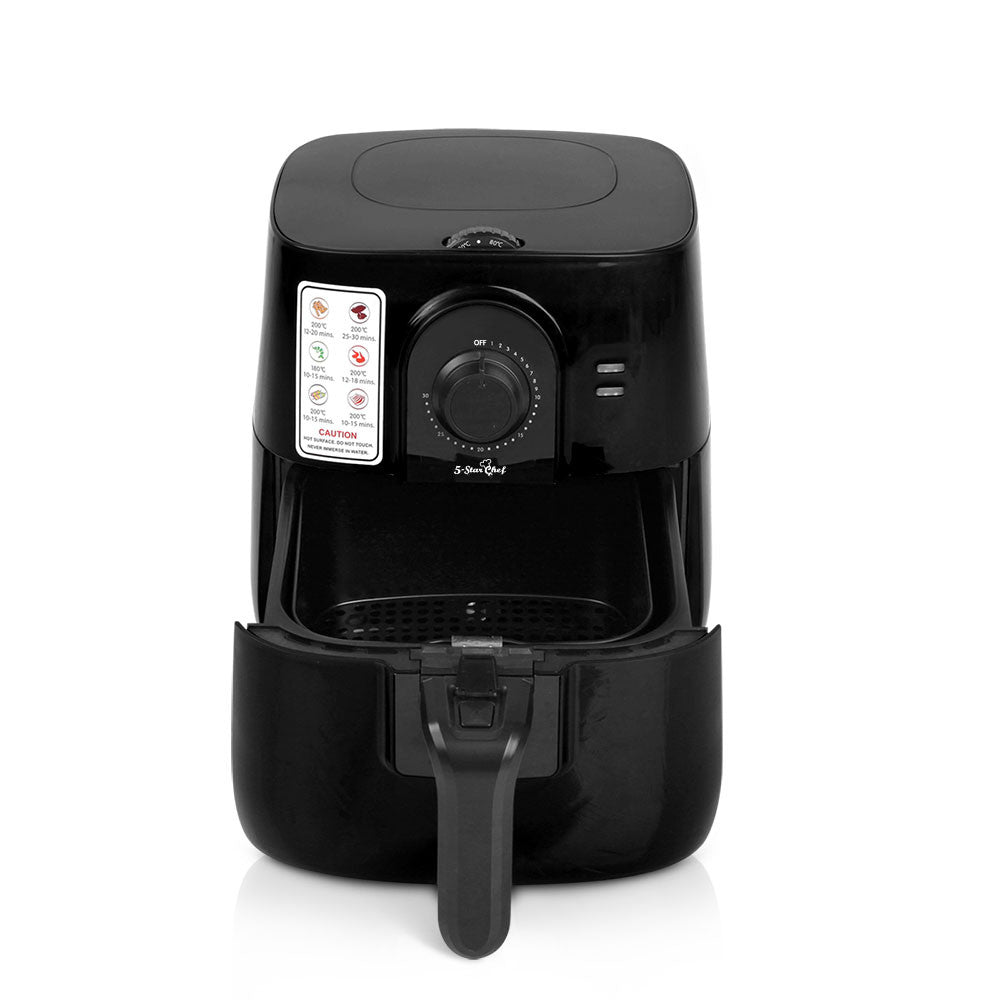 3L Oil-Less Air Fryer - Black