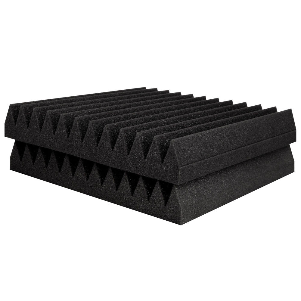 Set of 20 Studio Wedge Acoustic Foam Black 30 x 30cm