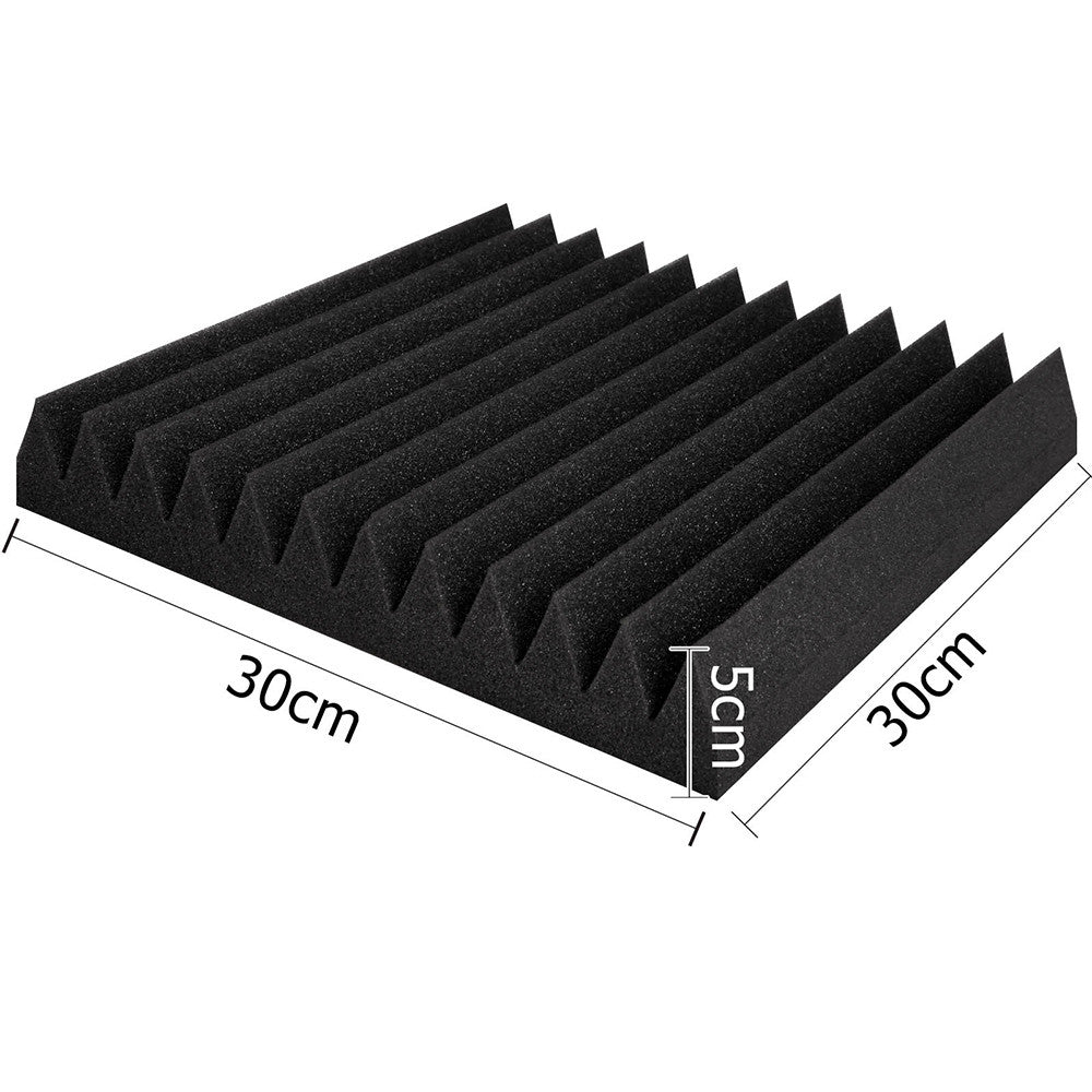 12 Teeth Wedge 30 x 30cm Acoustic Foam Panels x 40