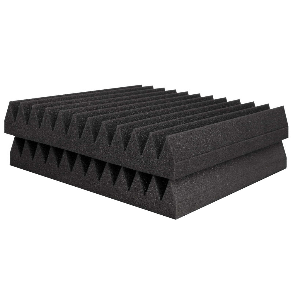 Set of 20 Studio Wedge Acoustic Foam Charcoal 30 x 30cm