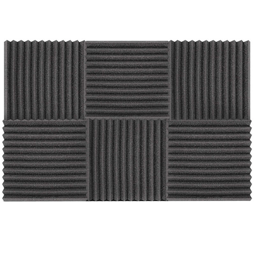 Set of 20 Studio Wedge Acoustic Foam Charcoal 30 x 30cm