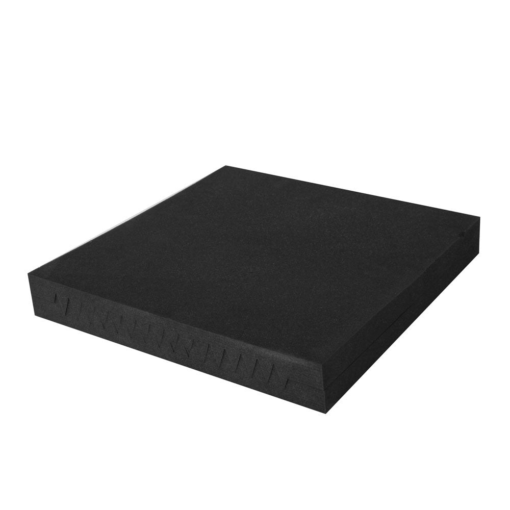 Set of 10 Studio Acoustic Foam Tile Wedge Black 50 x 50 x 5cm