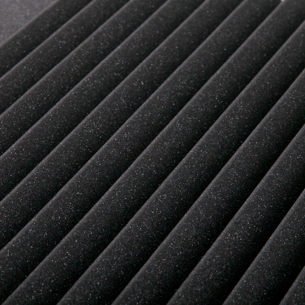 Set of 10 Studio Acoustic Foam Tile Wedge Black 50 x 50 x 5cm