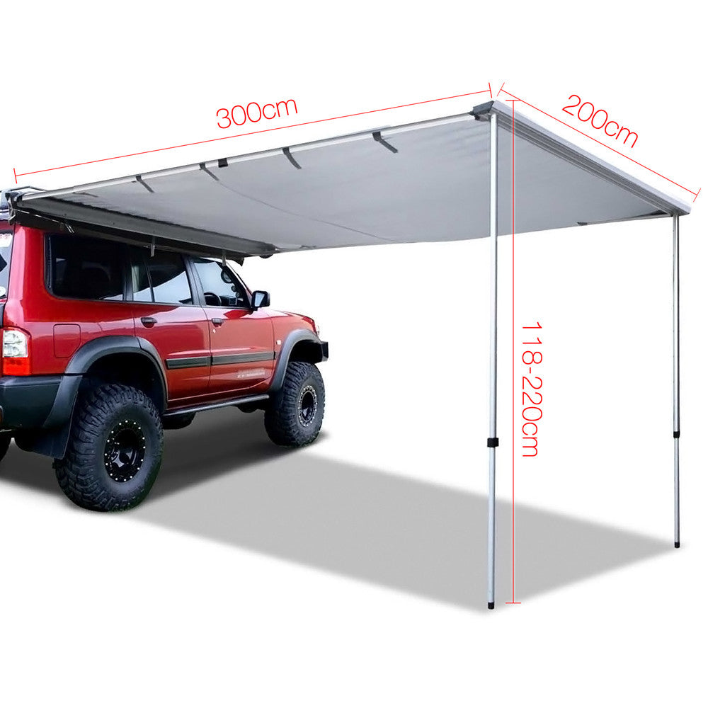 2X3M Car Awning  - Grey