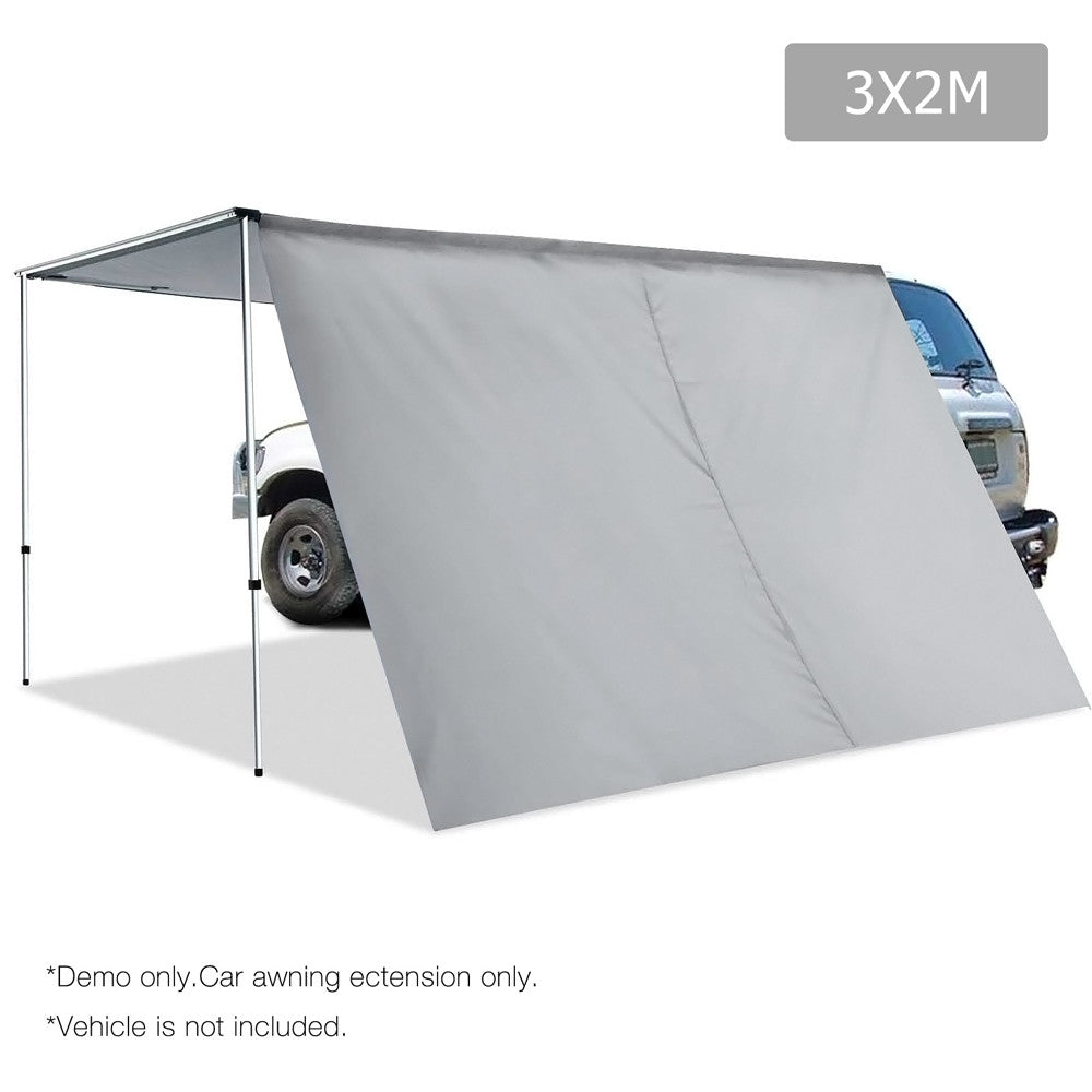 2X3M Car Awning Extension  - Grey