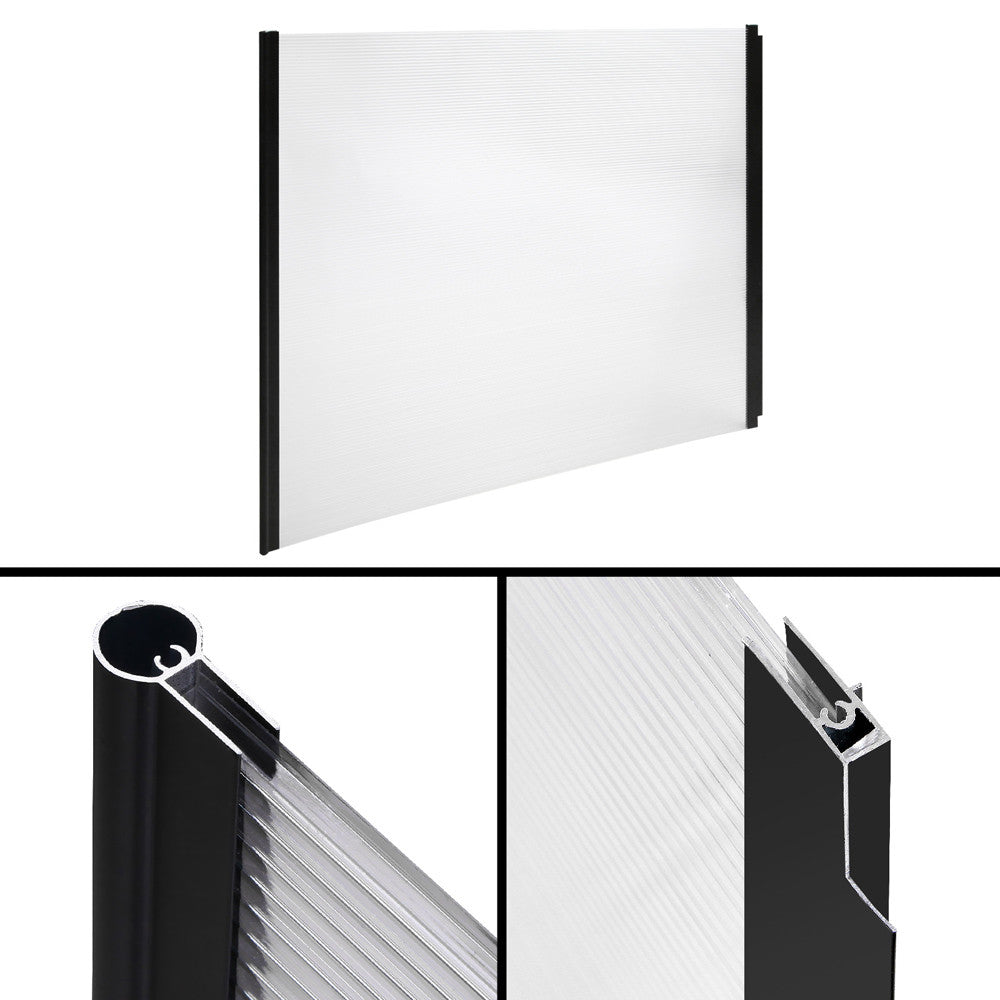 DIY Window Door Awning Cover Transparent 100 x 300cm