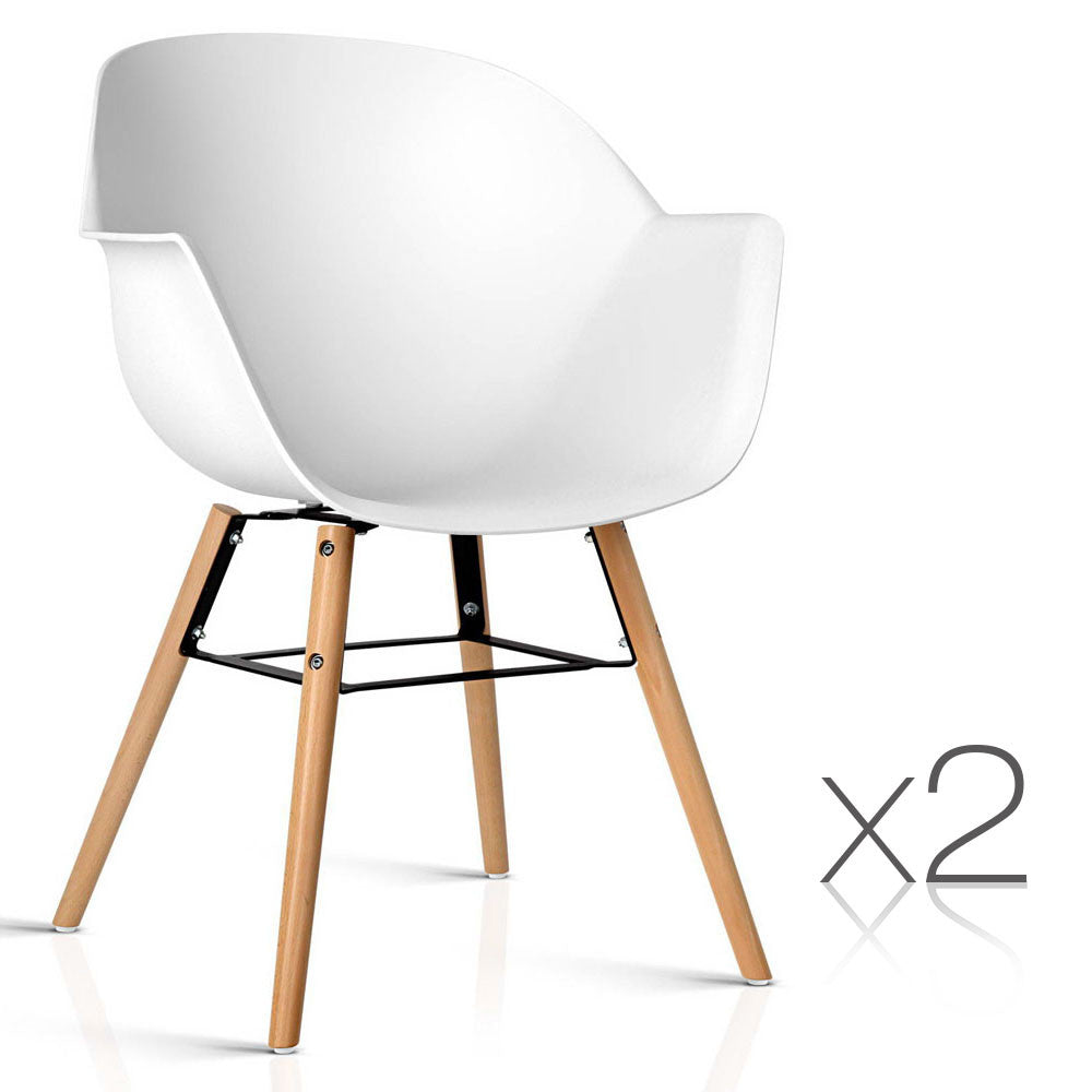 Set of 2 Eames Replica DAW Dining Chair 