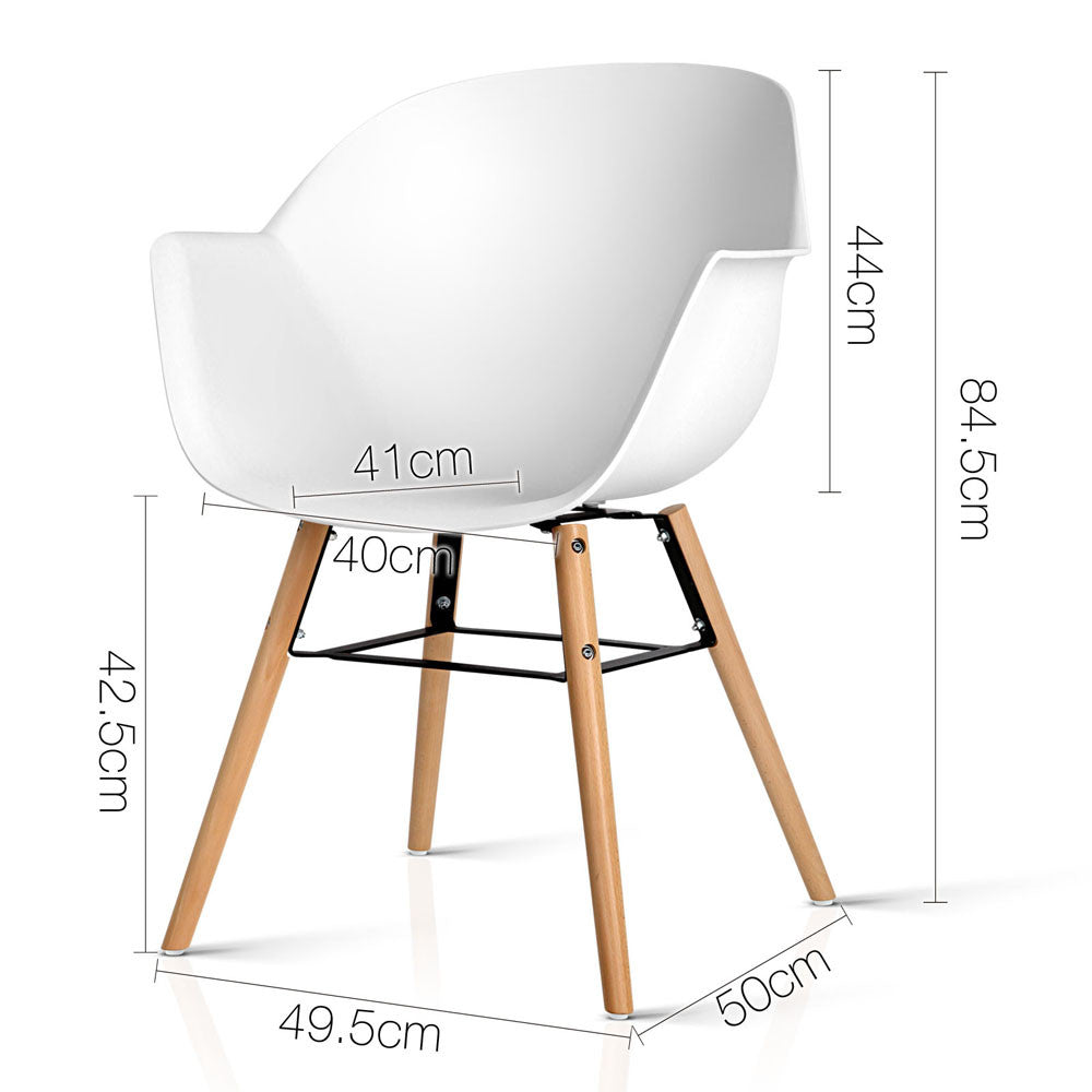 Set of 2 Eames Replica DAW Dining Chair