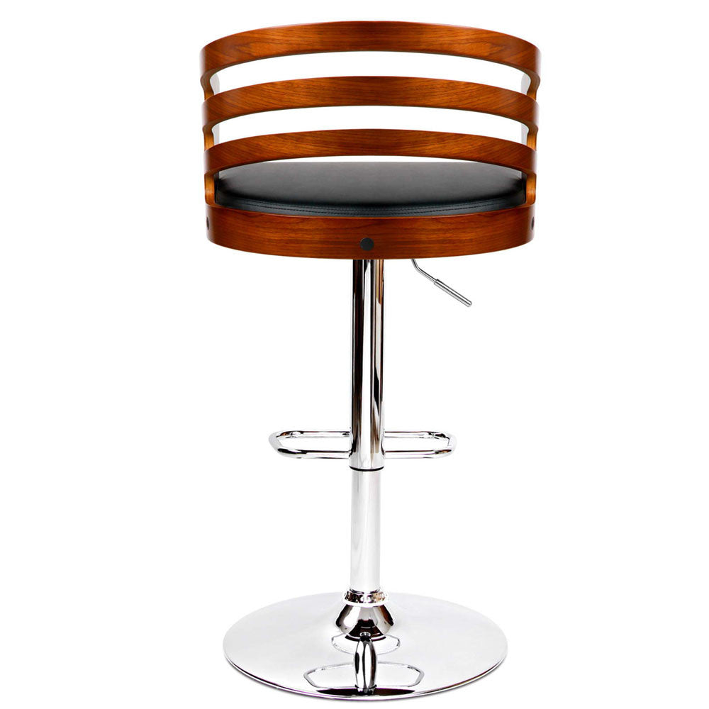 Wooden Bar PU Leather Stool