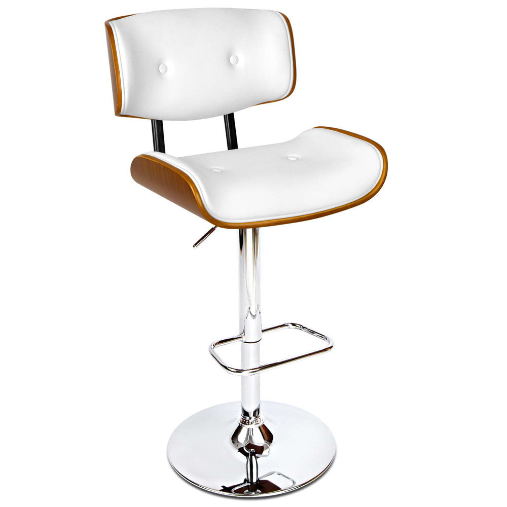 PU Leather Bar Stool with Chrome Base