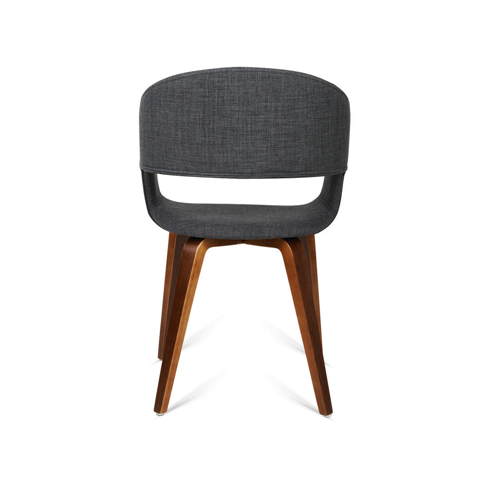 Set of 2 Modern Dining Chairs - Charcoal