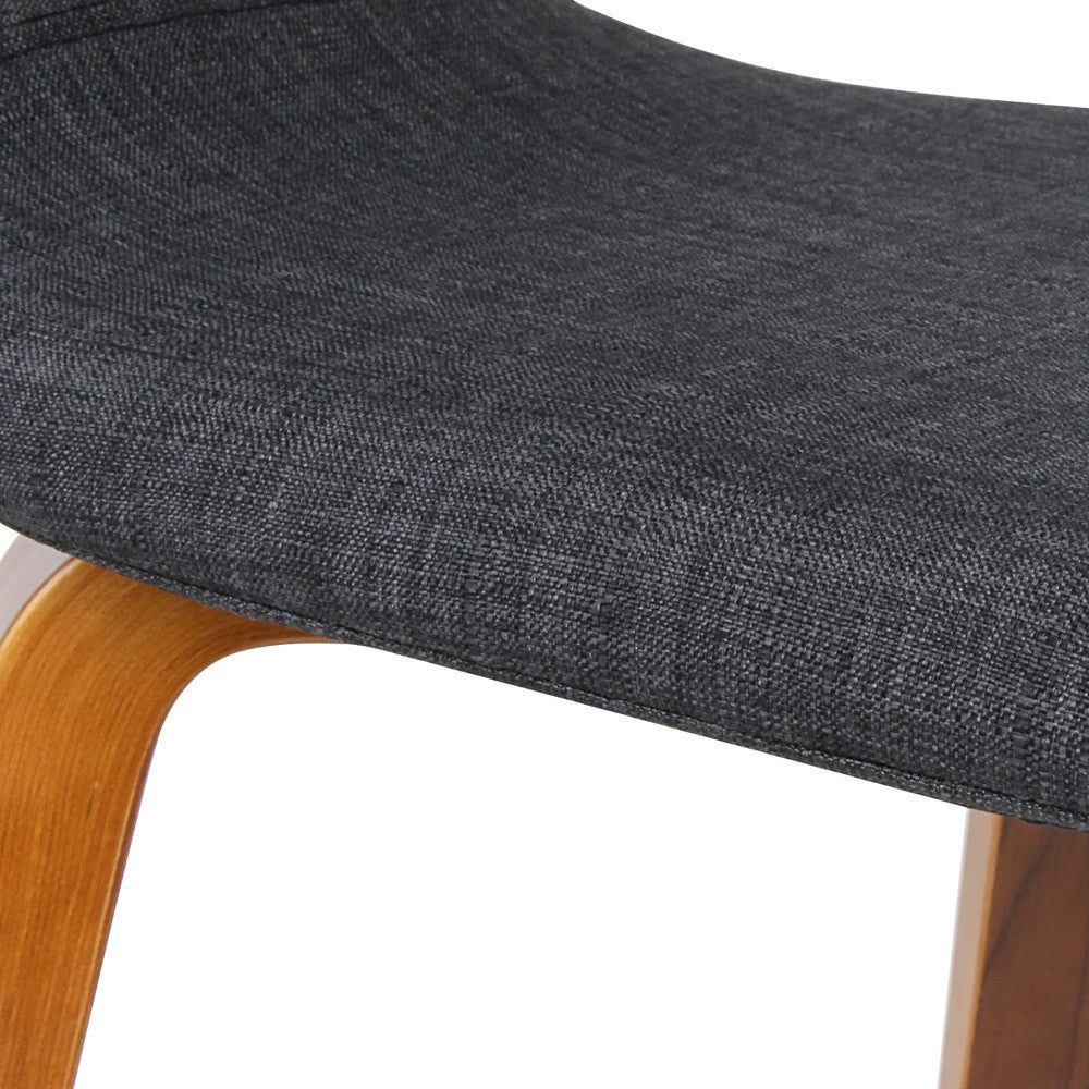 Set of 2 Modern Dining Chairs - Charcoal