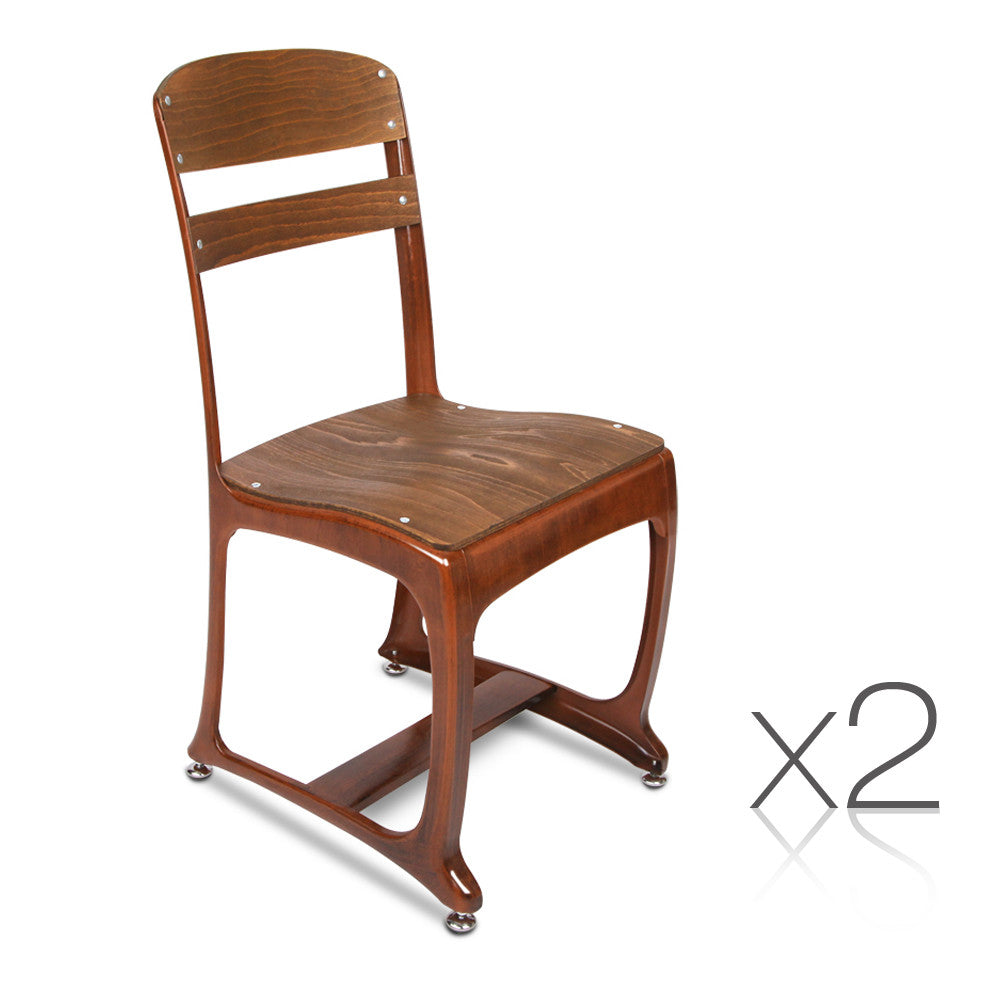 Set of 2 Replica Eton Dining Chairs - Copper