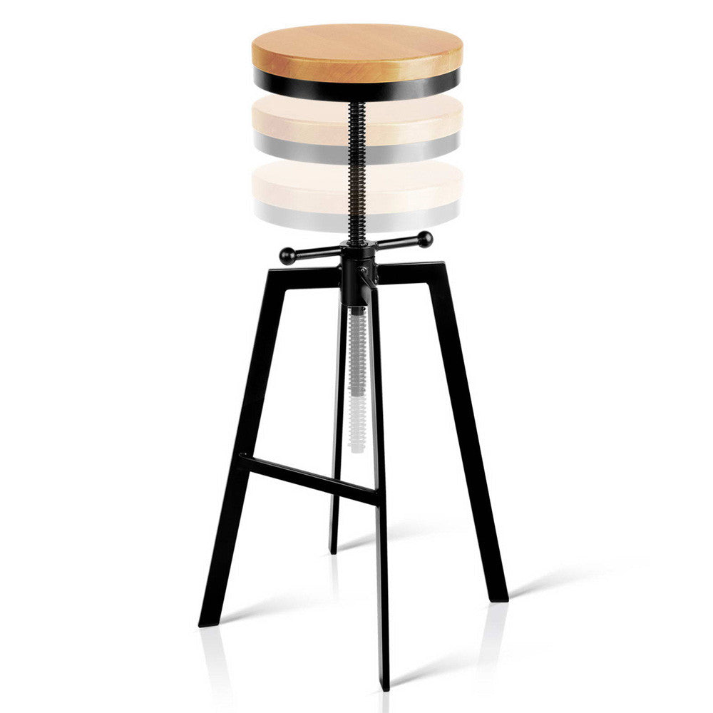 Adjustable Height Industrial Stool