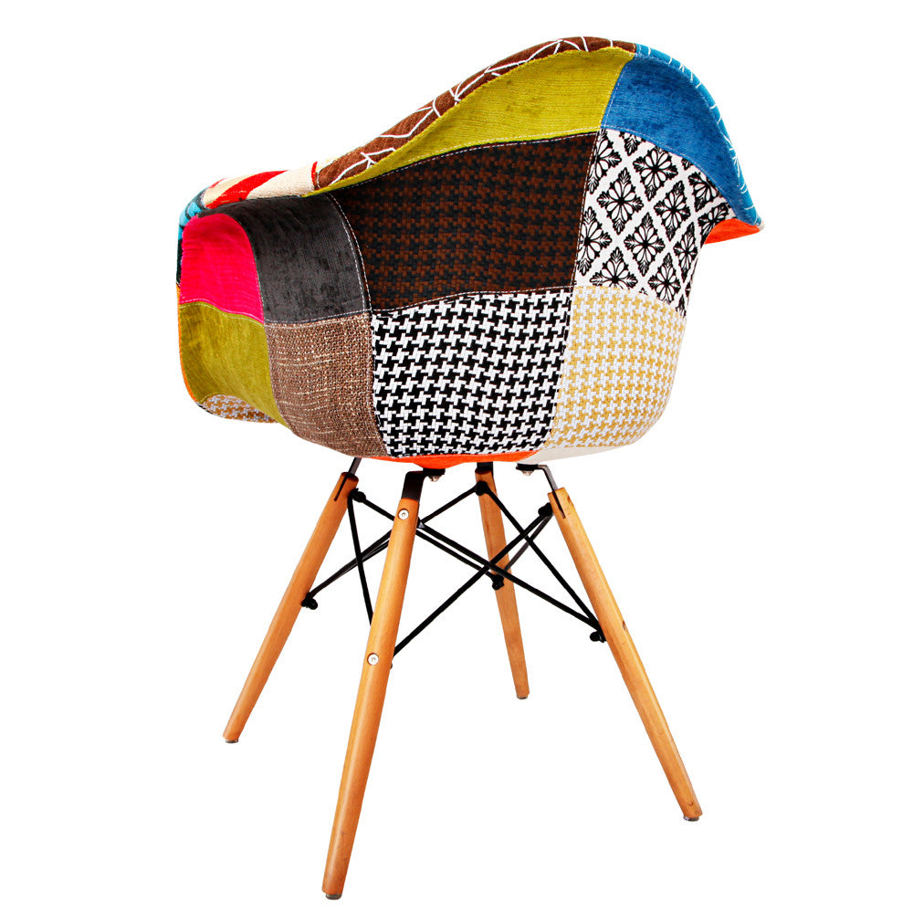 Set of 2 Replica Eames Armchairs Fabric