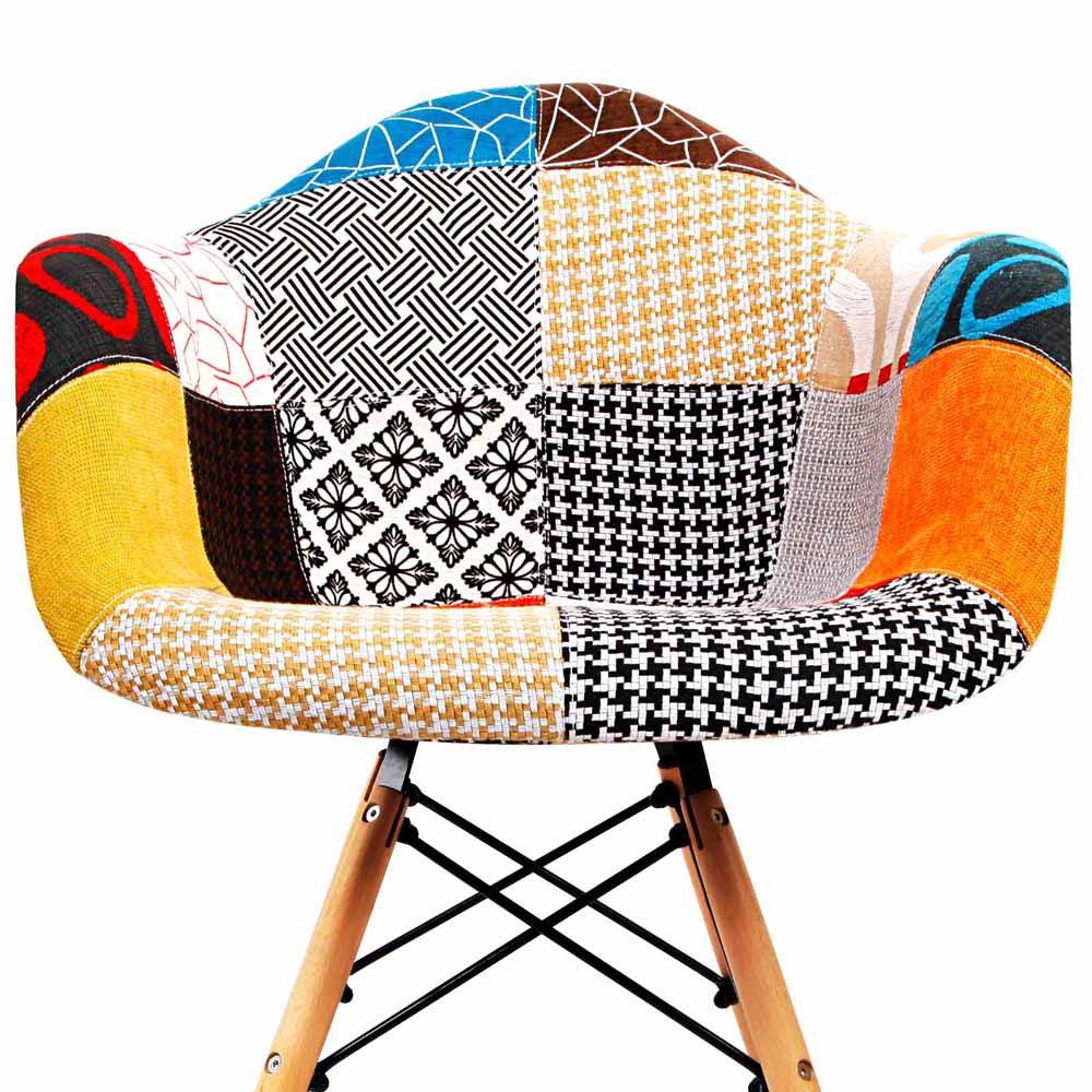 Set of 2 Replica Eames Armchairs Fabric