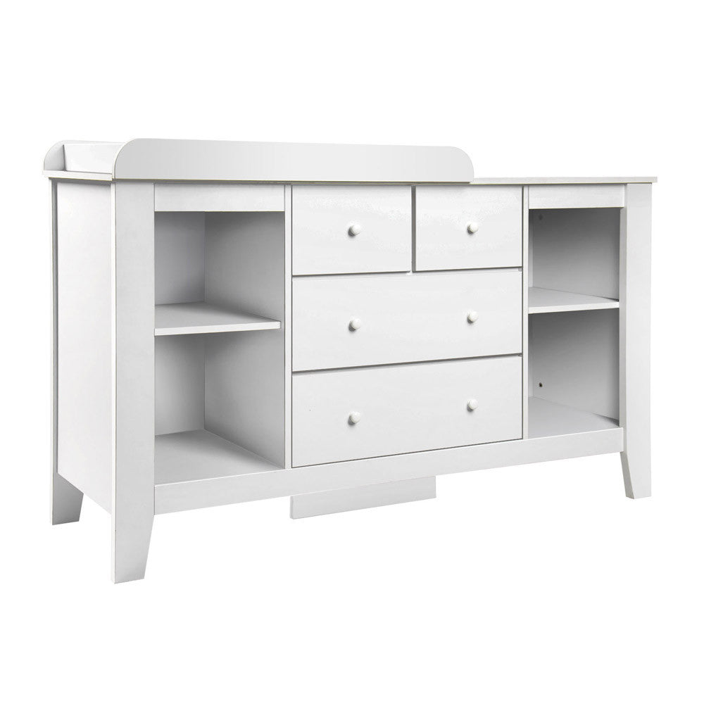 Drawer Baby Chest Change Table Dresser Cabinet White