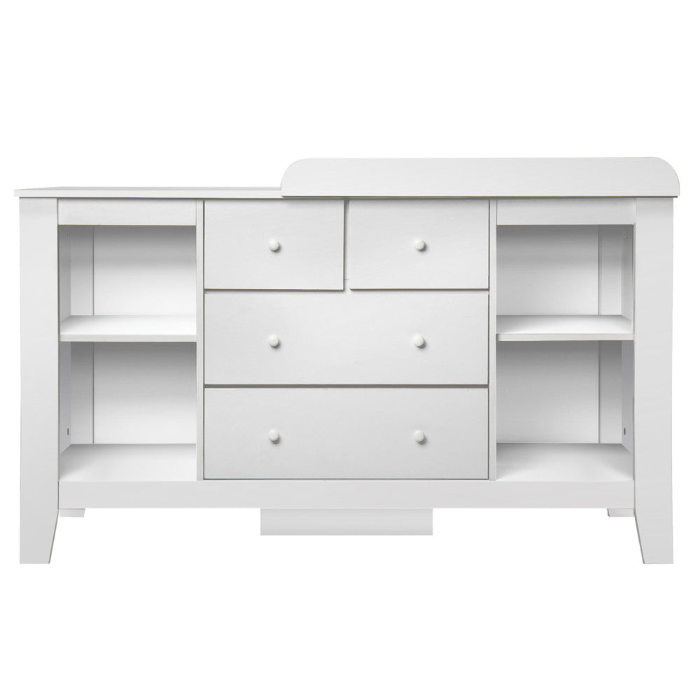 Drawer Baby Chest Change Table Dresser Cabinet White