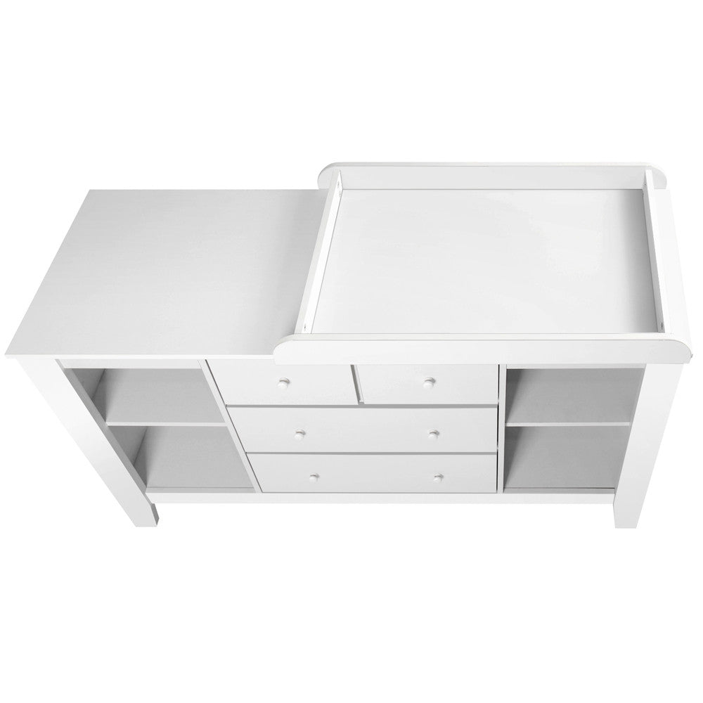 Drawer Baby Chest Change Table Dresser Cabinet White