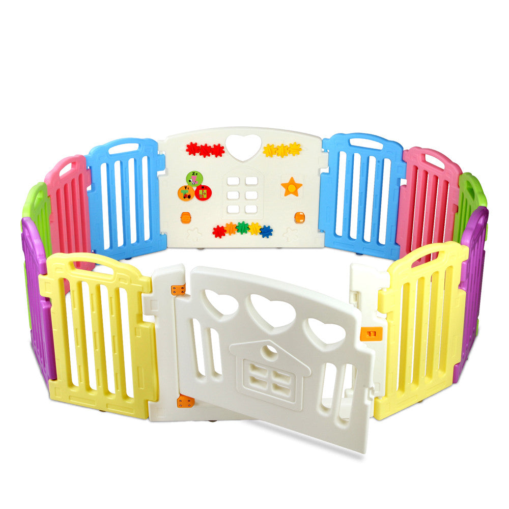 12 Panels Interactive Baby Playpen