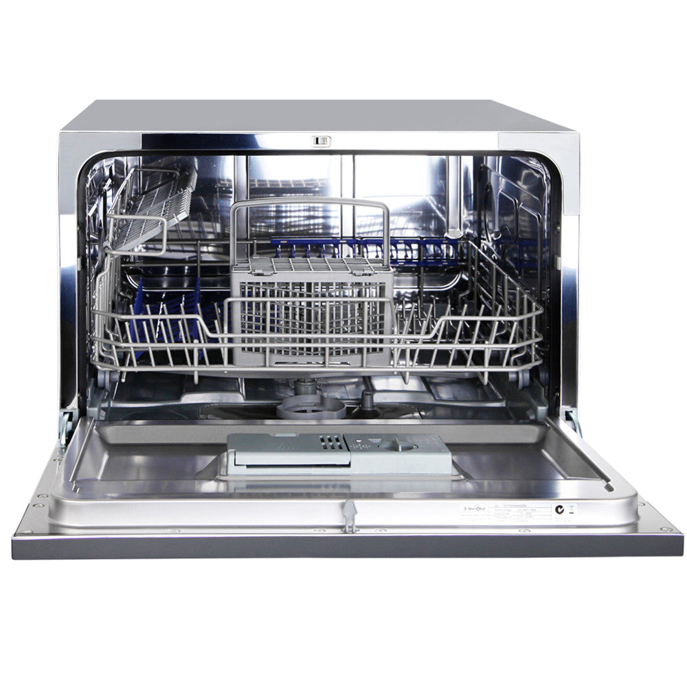 5 Star Chef Electric Benchtop Dishwasher Silver