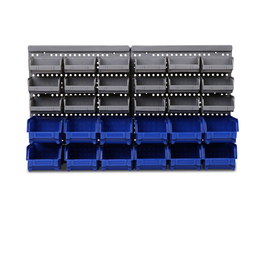 30 Bin Wall Mounted Storage Rack