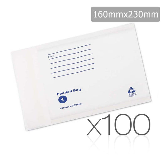 Bubble Padded Mail Envelopes 100pcs 160mm x 230mm