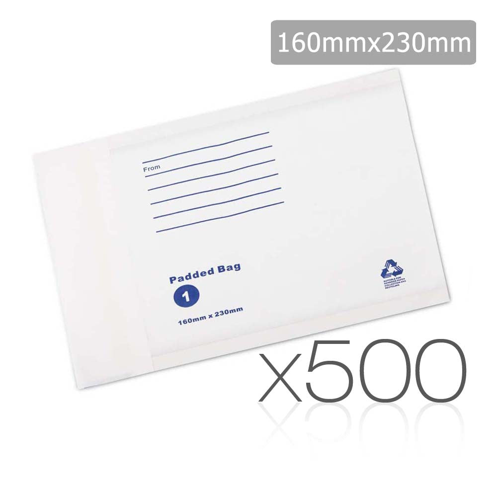 Bubble Padded Mail Envelopes 500pcs 160mm x 230mm