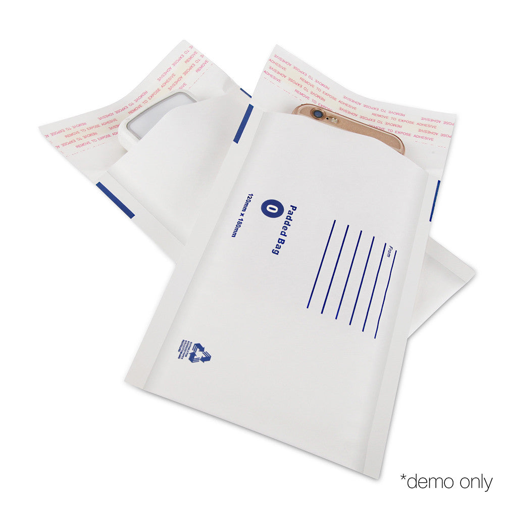 Set of 100 Bubble Padded Mailer Bag - 120mm x 180mm