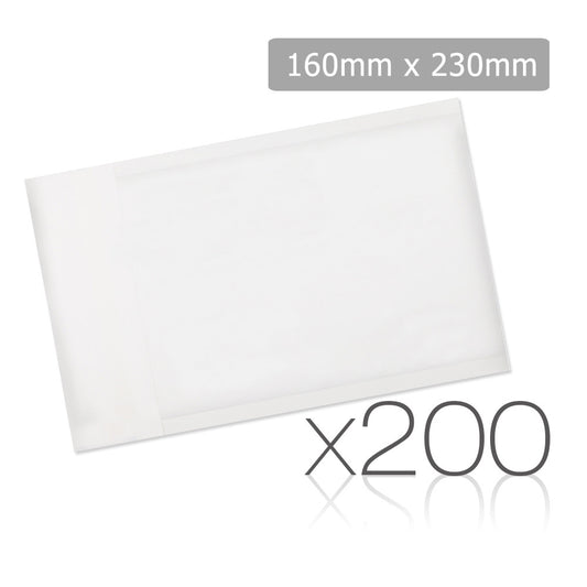 Set of 200 Bubble Padded Mailer Bag - 160mm x 230mm